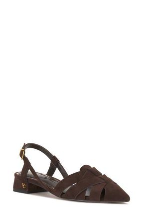 Vince Camuto Vinesha Slingback Pointed Toe Pump in Brownie at Nordstrom, Size 9.5