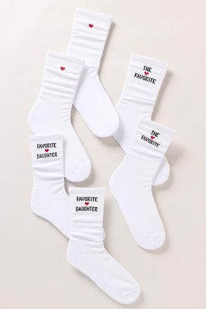 Favorite Daughter Icon Crew Socks, Set of 3