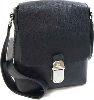 Dunhill Black Leather Shoulder Bag (Pre-Owned)