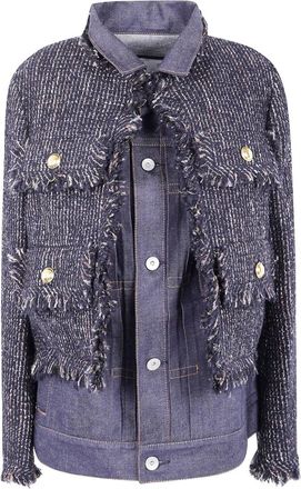 sacai Tweed Split Jacket