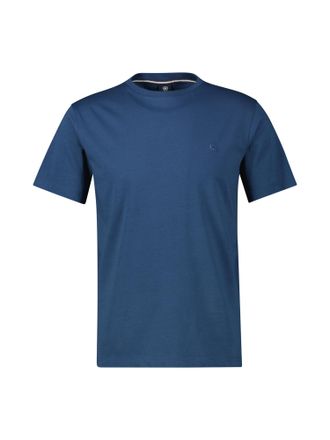 Lerros T-Shirt LERROS Basic T-Shirt in Grossen Gr&ouml;ssen, Herren, Gr. 6XL, blau (storm blau), 100% Baumwolle, Rundhals, Shirts T-Shirt