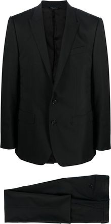 Dolce & Gabbana single-breasted suit - men - Virgin Wool/Spandex/Elastane/Viscose - 46 - Black