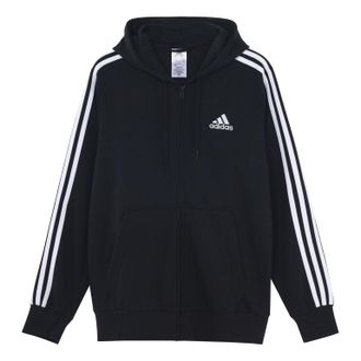 adidas M 3s Ft Fz Hd Train Jacket Coat Black GK9032