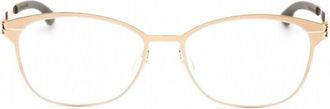 Ic! Berlin SUERM1467032 Oval Metal Frame Eyeglasses - Rose gold