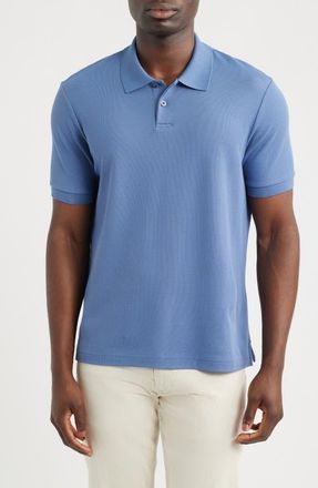 Nordstrom Pima Cotton Piqu&eacute; Polo in Blue Bijou at Nordstrom, Size Xxx-Large