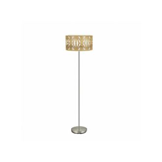 Fabrilamp Pie Salon Katerina 1xe27 Niquel/madera Clara 162x40x40 Cm