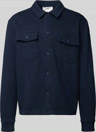 Marc O'Polo Denim Marc OPolo Denim Relaxed Fit Hemdjacke aus reiner Baumwolle in Marine, Größe XXL