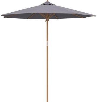 vidaXL Parasol de jardín Gris oscuro 240 x 240 x 260 cm Bambú Vidaxl