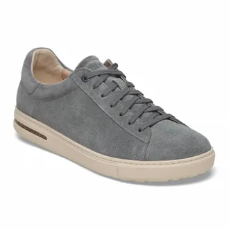 Birkenstock Mens Bend Low Sneaker - Regular Width In Basalt Grey Suede