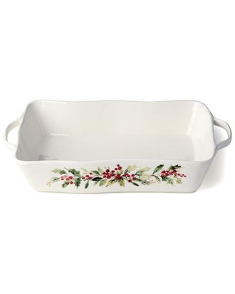 Certified International Holly & Vines Large Rectangular Baker