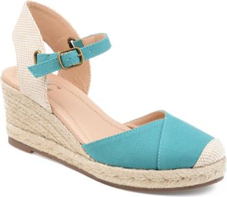 Journee Collection Women & apos;s Ashlyn Medium and Wide Width Espadrille Wedge Sandals