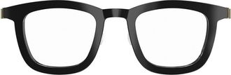 Lindberg Acetanium 1065 Al23 K24 Pgt Black/Gold Square-Frame Acetanium Sunglasses