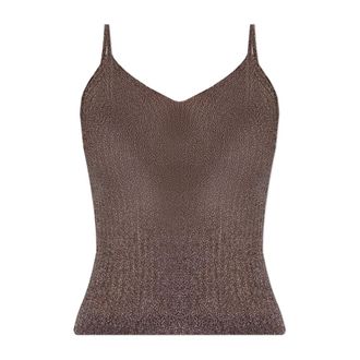 Ulla Johnson Sleeveless Tops, female, Brown, Size: XS Marion strap top