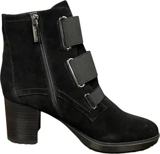 VALDINI Womens Jenny Ankle Boots In Black Suede