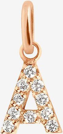 Gigi Clozeau Anhänger aus Roségold und Diamanten Lucky Letter A