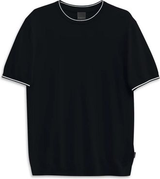 Bugatti Geribbelde T-shirt - Heren - Ronde hals truien - Blauw - XL - Truien & Vesten