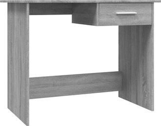 vidaXL Desk Grey Sonoma 100x50x76 cm Engineered Wood Vidaxl