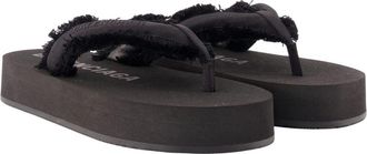 Balenciaga Womens Jet Lag Micro Sandals - Balenciaga Satin Black Other Shoes - Flat-Shoes