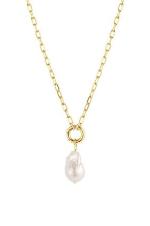 Set & Stones James Baroque Pearl Necklace in Gold at Nordstrom, Size 18