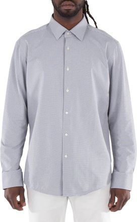HUGO BOSS Regular-Fit Long Sleeve Shirt, Brand Size 44 (US Size 34)
