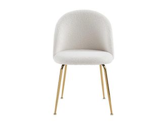 VENTE-UNIQUE.COM Set de 2 sillas tela blanco