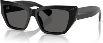 Tiffany & Co. Sunglasses, female, Black, Size: 54 MM Black/Grey Sunglasses