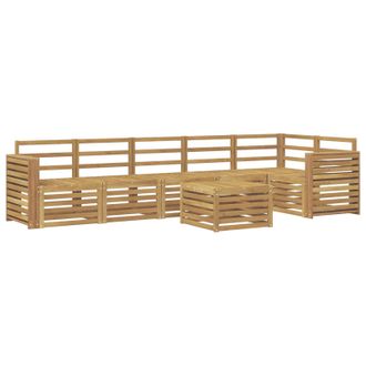 vidaXL Conjunto De Sof&aacute;s De Exterior 7 Pcs Blanco 59 X 59 X 37 Cm Vidaxl