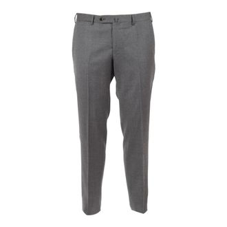 PT01 Suit Trousers, male, Gray, Size: XL Slim Suit Trousers