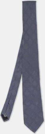 HUGO BOSS Boss By Hugo Boss Blue Patterned Jacquard Silk Tie