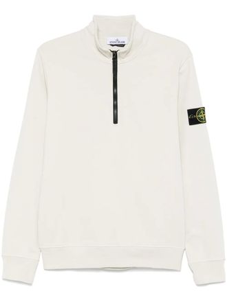 Stone Island Compass-badge sweater - men - Cotton - S - Neutrals