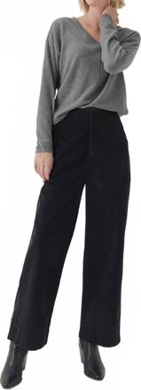 Pact Organic Corduroy Palazzo Pants In Black