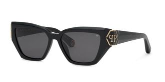 Philipp Plein SPP214M 0700 Womens Sunglasses Black Size 55