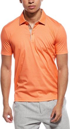 Raffi Jacquard Printed Polo Shirt