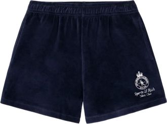 Sporty & Rich Costume da bagno con logo ricamato - Blu