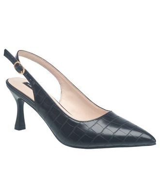 French Connection Brenna Croco Heel in Black at Nordstrom, Size 10