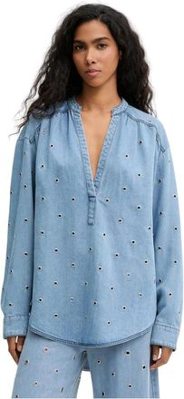 Pinko Mujer, Blusas y Camisas, Azul, Talla: S