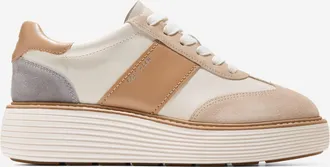 Cole Haan Womens &Oslash;riginal Grand Max Platform Sneakers - Beige Size 7.5