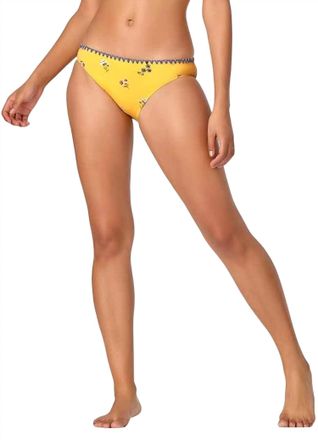 Anne Cole Floral Bikini In Yellow