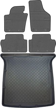 OEM Juego De Alfombrillas De Goma Para Coche Y Maletero Para Seat Alhambra Ii Van (desde Septiembre De 2010 Hasta 2020)