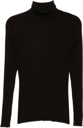 N.Peal roll-neck sweater - Brown