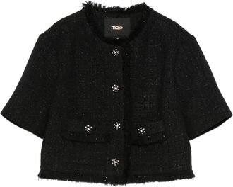 Maje Jack verfraaid met franje - Zwart