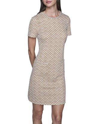 Karl Lagerfeld Karl Lagerfeld Pinwheel Knit Tweed Dress