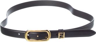 Fendi Fendi Ff Leather Belt