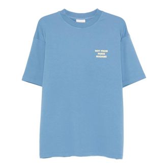 Dr&ocirc;le de Monsieur Crew Neck Short Sleeve T-Shirt - male - Drole de Monsieur - T-Shirts - Blue - M - Tops