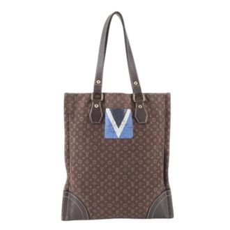 Louis Vuitton Pre-owned Tote Bags, female, Brown, Size: ONE SIZE Pre-owned Monogram Mini Initials Tote Bag