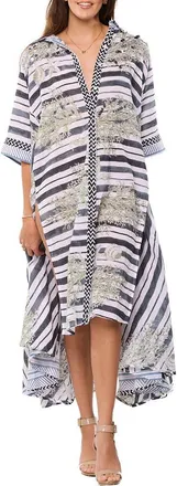 Ranee&rsquo;s Shell High-Low Shirtdress in White at Nordstrom Rack