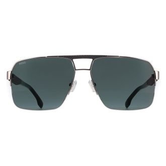 HUGO BOSS Aviator Mens Grey Green Mirror 1767/S Metal - One Size