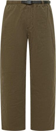 Gramicci Olive Relaxed Flat Front Pants