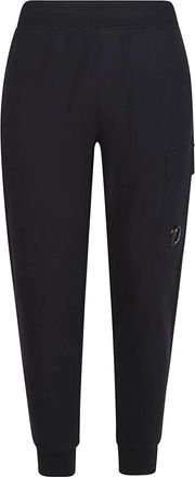 C.P. Company Diagonal Raised Fleece Track Pants - Heren - Sweatpants - Blauw - 2XL - Katoen - Broeken