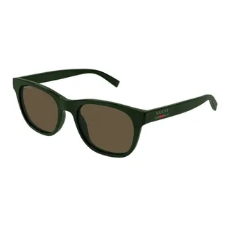 Gucci Sunglasses, unisex, Green, Size: 54 MM Square Sunglasses